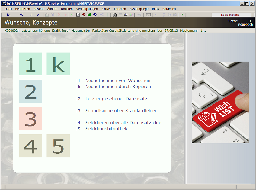 Themenmen&uuml; W&uuml;nsche